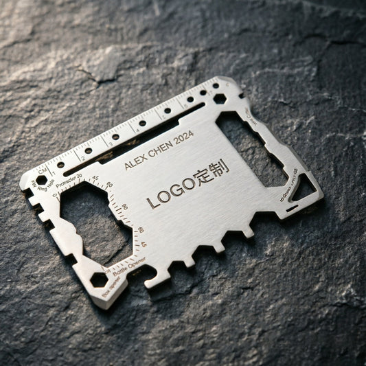 Multi Purpose Survival Pocket Tool - 43 in 1 - Credit Card Wallet Size