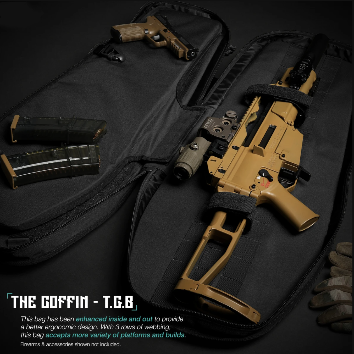 Low-Profile Coffin 34 in Gear Case