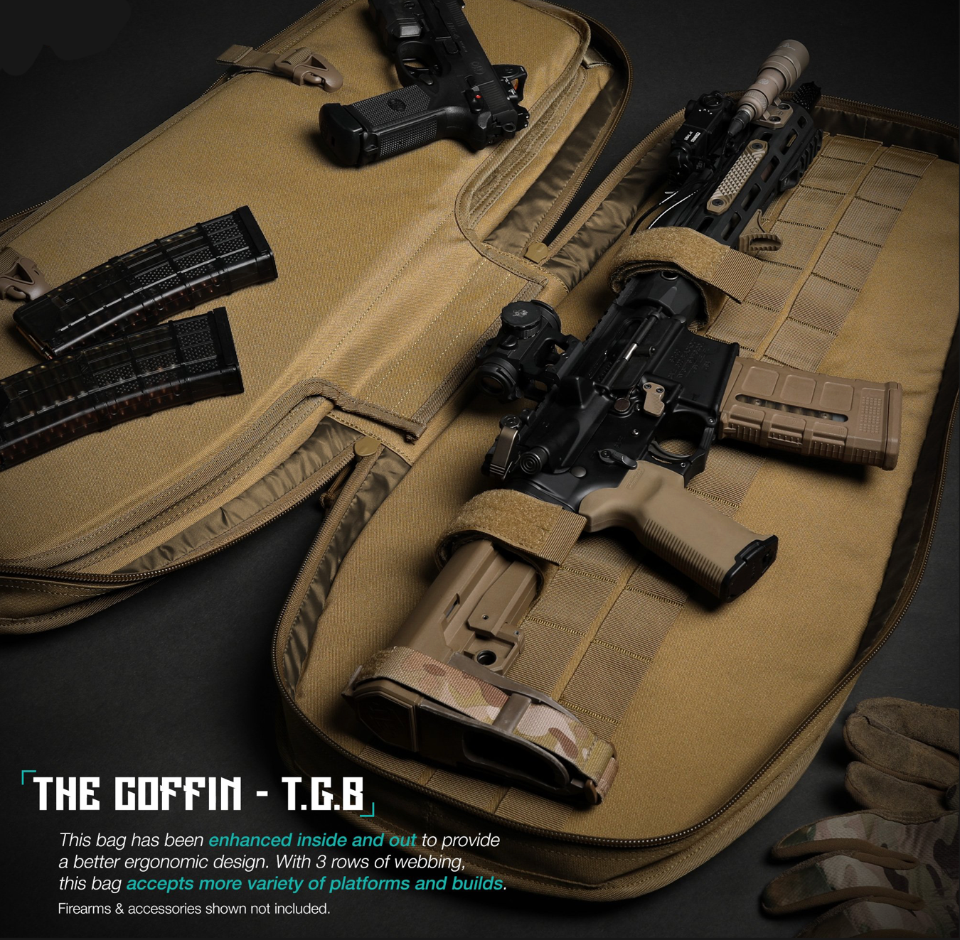 Low-Profile Coffin 34 in Gear Case