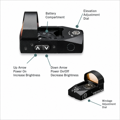 RidgeVanta Venom Red Dot Sight centered square product image 5